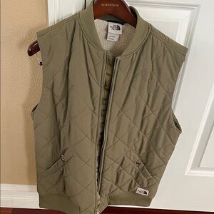 The North Face Khaki Quilted Vest